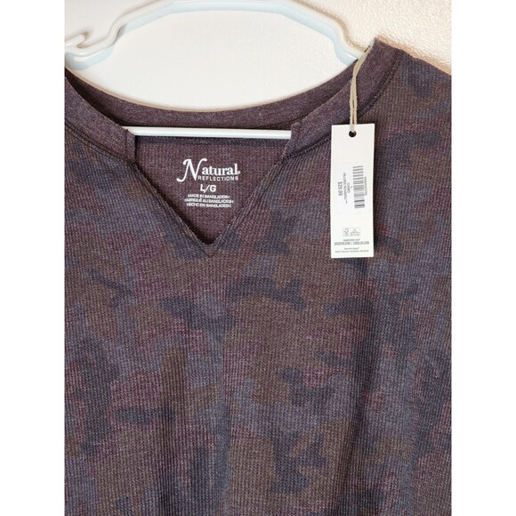 Natural Reflexion Large Long Sleeve Sweater Brown Camo - Picture 3 of 4